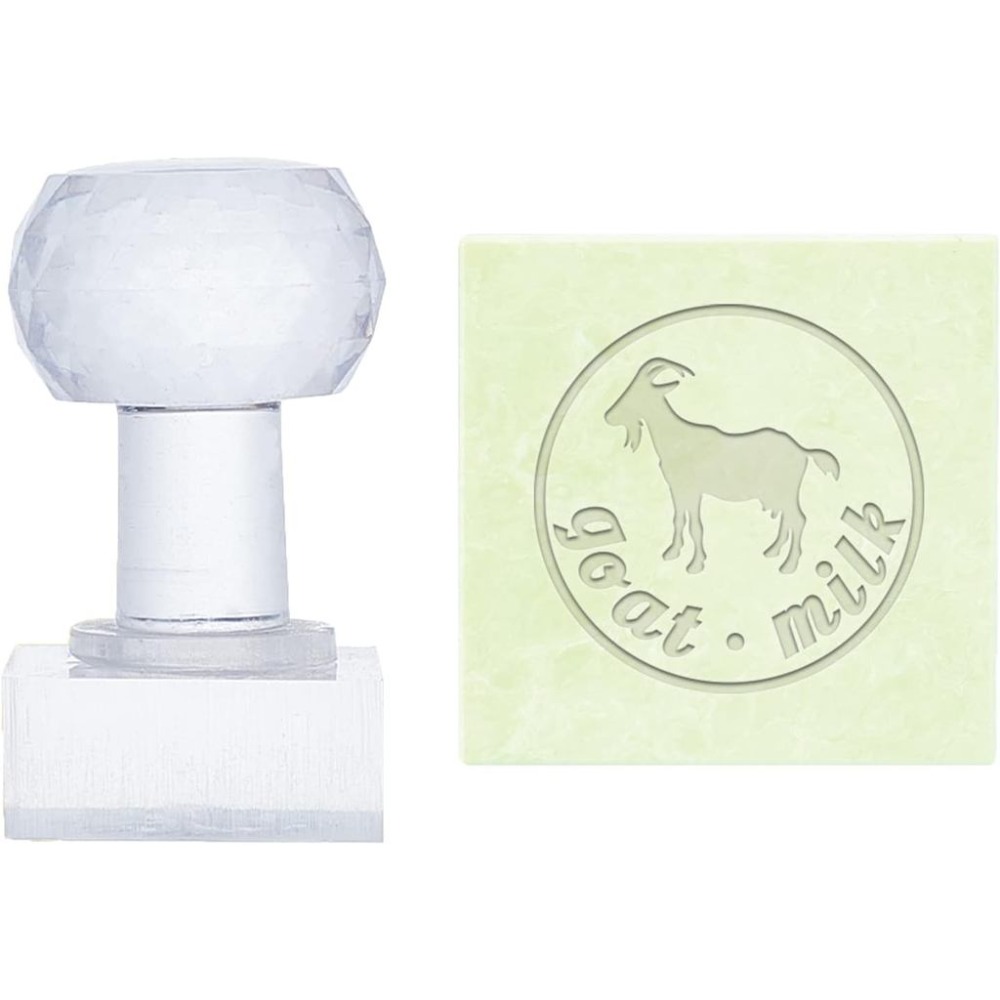 Soap Making Goats Milk - 1 قطعة ختم أكريليك لطباعة الكلمات